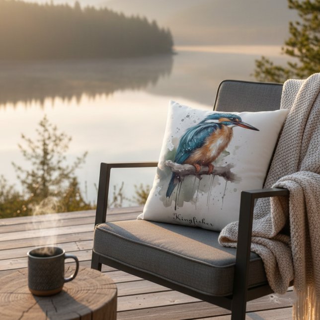 Cojín Decorativo Serenidad del Kingfisher (Subido por el creador)