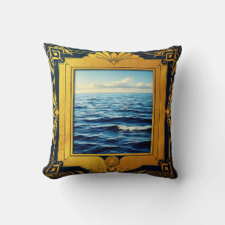 Cojín Decorativo Serenidad oceánica Art Deco