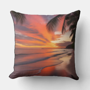 Cojín Decorativo “Serenity at Golden Shore”