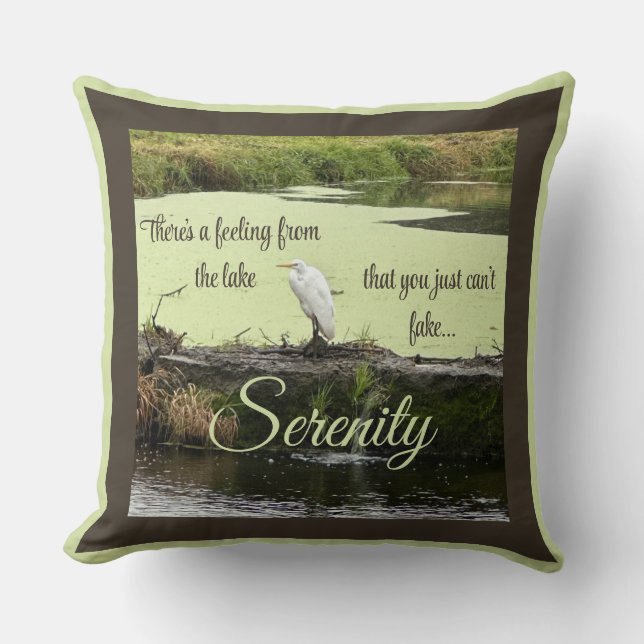 Cojín Decorativo Serenity Lakehouse (Anverso)