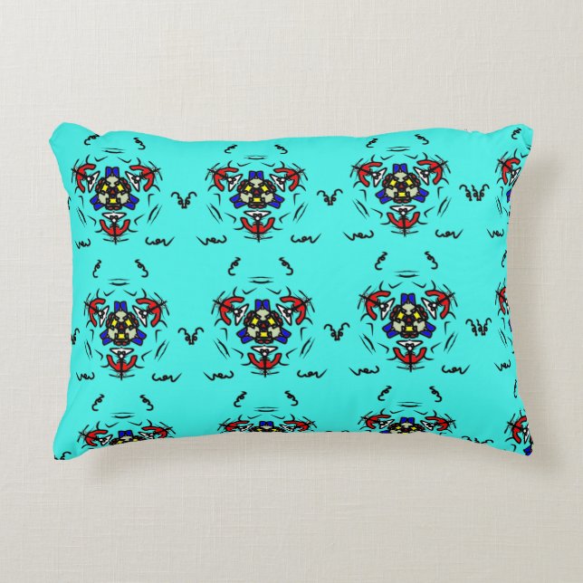 Cojín Decorativo "Sereno Mandala de Menta" (Anverso)