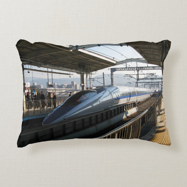 Cojín Decorativo Serie 500 Shinkansen 新 幹 tren de bala 線 (Anverso)