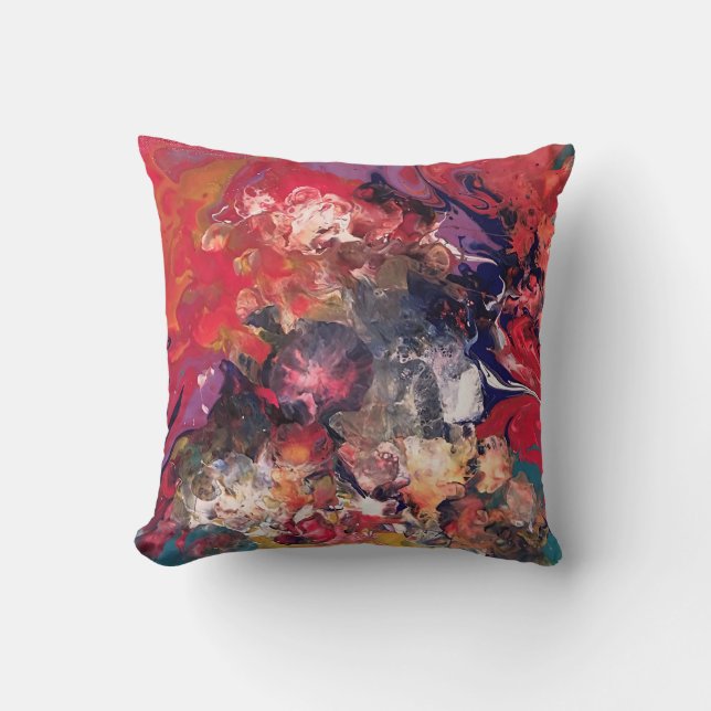 Cojín Decorativo Serie Crayon fundida. Acrílico como un (Anverso)