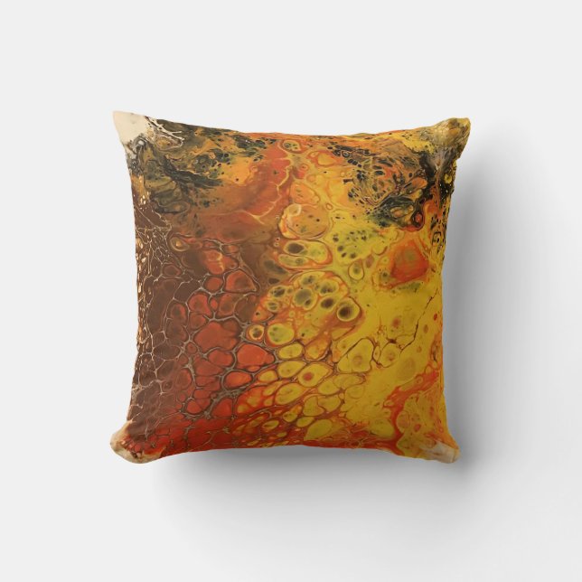 Cojín Decorativo Serie Crayon fundida - Mariposa - Pour acrílica co (Anverso)