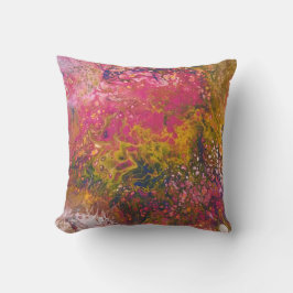 Cojín Decorativo Serie Crayon fundida - Pintura de Pour acrílica co