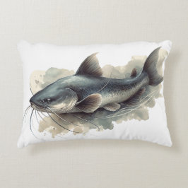 Cojín Decorativo Serie de Acuarela: Bagre