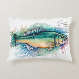 Cojín Decorativo Serie de Acuarela: Lubina