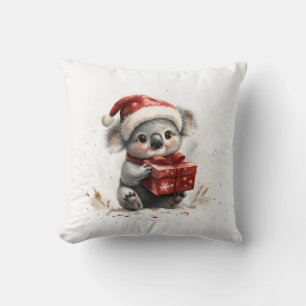 Cojín Decorativo Serie de Navidad de Animales Adorables Koala Bebé