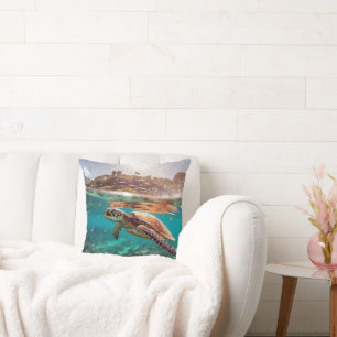 Cojín Decorativo Serie de tortugas marinas