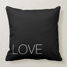 Cojín Decorativo Serie negra del negro del Amor-