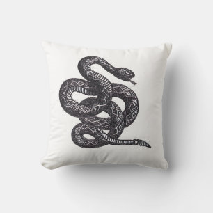 Cojín Decorativo Serpiente Crotalus Cascavella (Víbora de Pozo Vene
