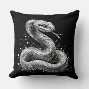 Cojín Decorativo Serpiente de plata
