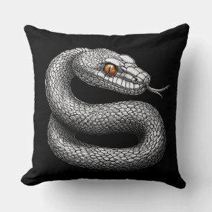 Cojín Decorativo Serpiente de plata