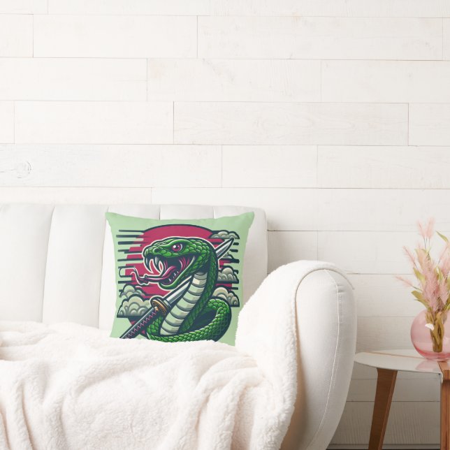 Cojín Decorativo Serpiente verde (Sofá)
