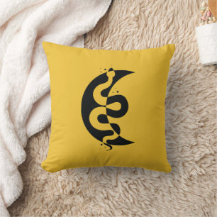 Cojín Decorativo Serpiente y Luna