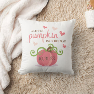 Cojín Decorativo Servilletas para Baby Shower de Cute Little Pumpki