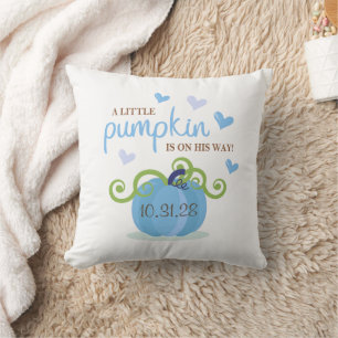 Cojín Decorativo Servilletas para Baby Shower de Cute Little Pumpki