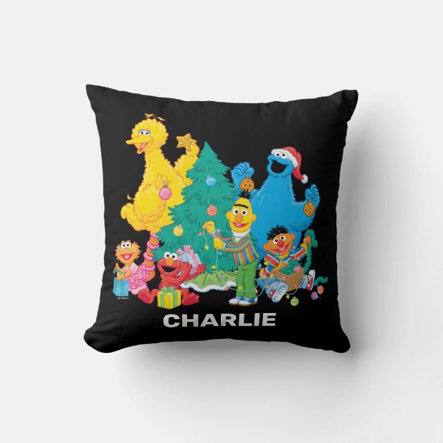 Cojín Decorativo Sesame Street | Navidad (Anverso)
