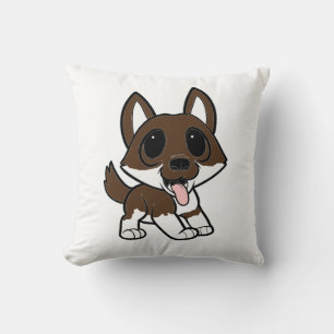 Cojín Decorativo sésamo rojo shiba inu personalizado