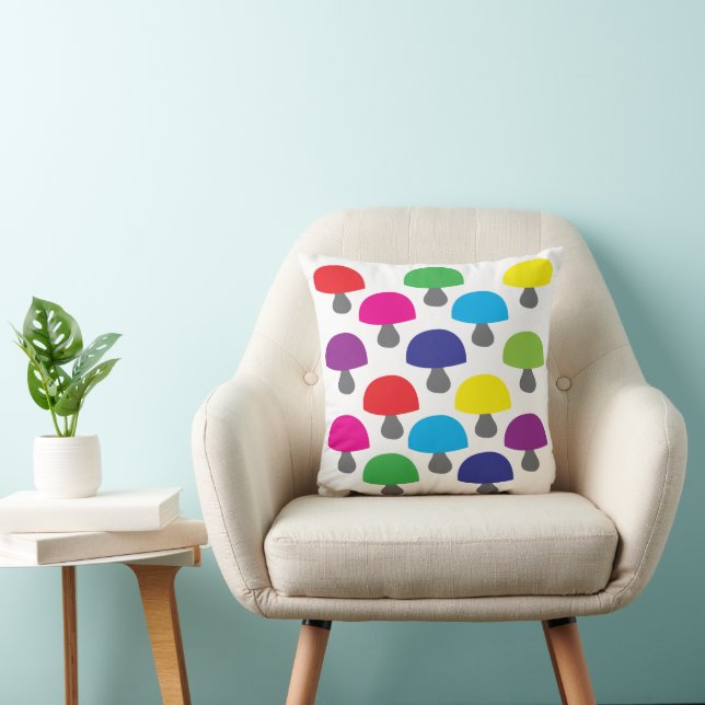 Cojín Decorativo Seta Colorida Seta  (Silla)