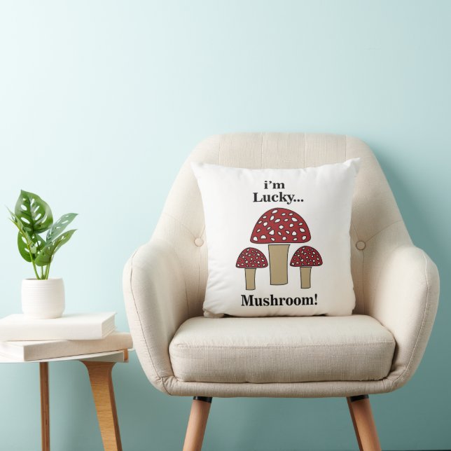 Cojín Decorativo Seta Me Siento Afortunado Seta  (Silla)