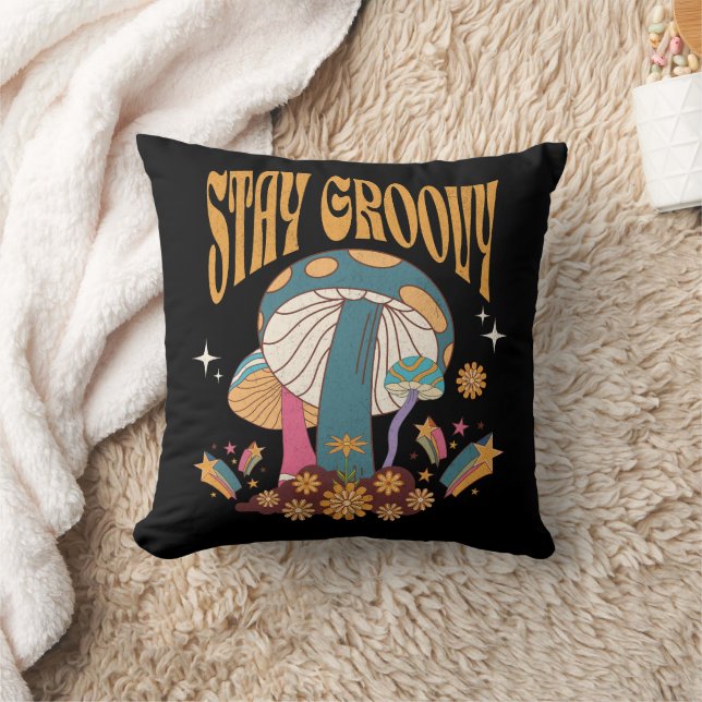 Cojín Decorativo Seta Retro Groovy (Manta)