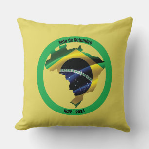 Cojín Decorativo Sete de Setembro (Día de la Independencia de Brasi