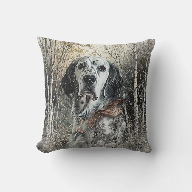 Cojín Decorativo Setter Inglés  (Anverso)