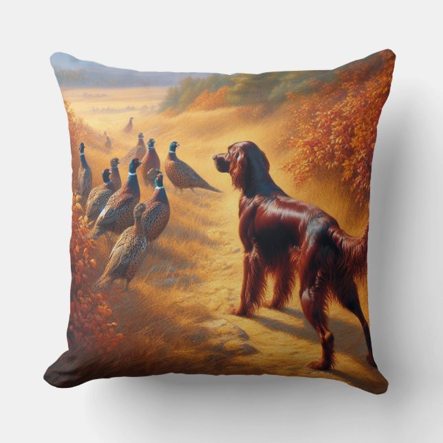 Cojín Decorativo Setter Irlandés      (Anverso)