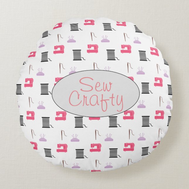Cojín decorativo Sew Crafty (Anverso)