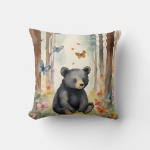 Cojín Decorativo Sexo neutro del oso negro del bebé