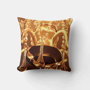 Cojín decorativo Shabby Chandelier Bling 1-Gold-Sq