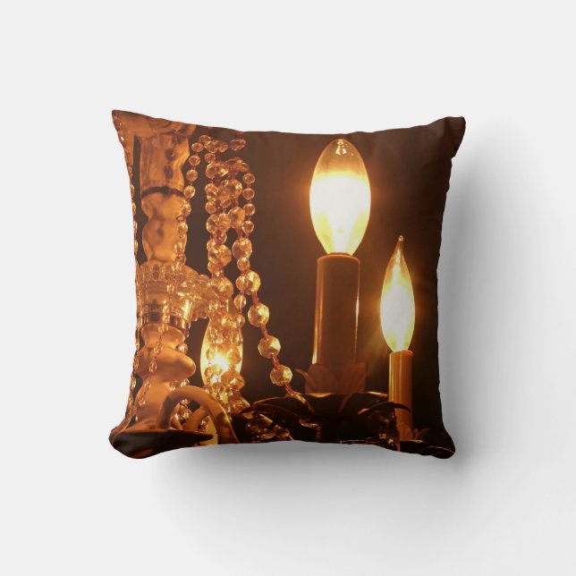 COJÍN DECORATIVO Shabby Chandelier Bling 2-Gold-Sq (Anverso)