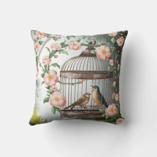 Cojín decorativo Shabby Chic Birdcage