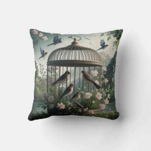 Cojín decorativo Shabby Chic Birdcage
