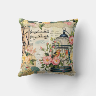 Cojín decorativo Shabby Chic Birdcage