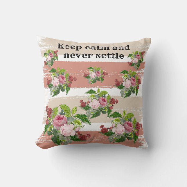 Cojín Decorativo Shabby chic blooming flowers (Anverso)