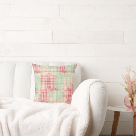 Cojín Decorativo Shabby Chic Navidades con problemas Tartán