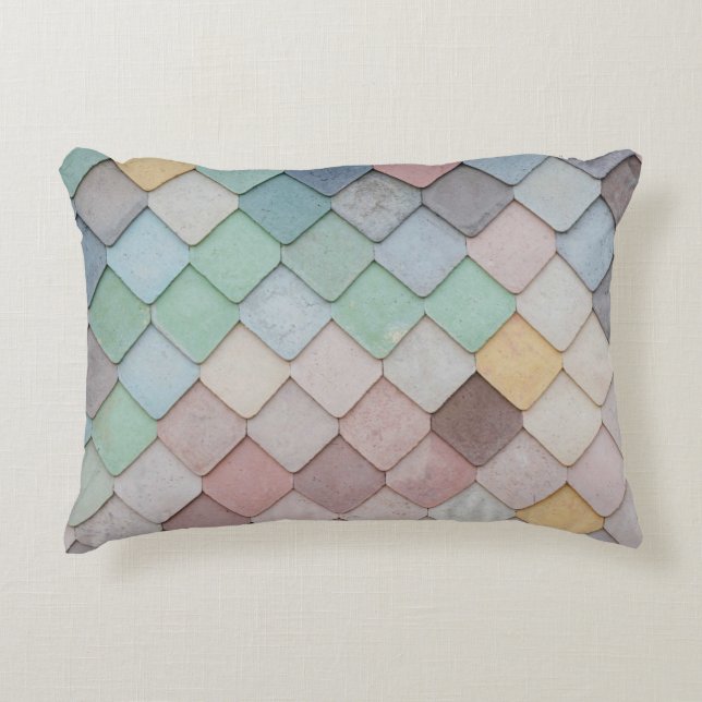 Cojín Decorativo Shabby Chic Pastel Tiles Cufflinks (Anverso)