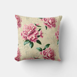 Cojín Decorativo Shabby Chic Pink Gardenias