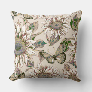 Cojín Decorativo Shabby Chic Sunflower and Butterflies