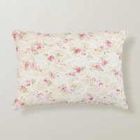 Shabby de Floral Rojo Rosa por Chic Rustic 