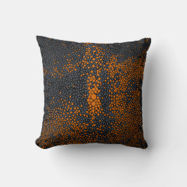 Cojín Decorativo Shagreen anaranjado y gris