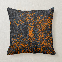 Cojín Decorativo Shagreen anaranjado y gris