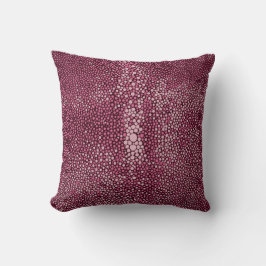 Cojín Decorativo Shagreen rosa y borgoña
