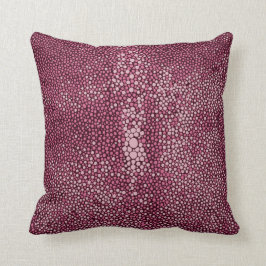 Cojín Decorativo Shagreen rosa y borgoña