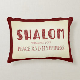 Cojín Decorativo SHALOM Paz Y Felicidad