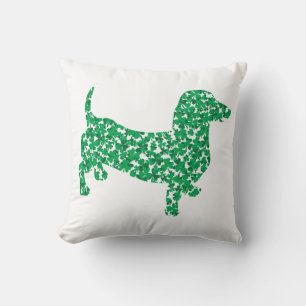 Cojín Decorativo Shamrock Dachshund