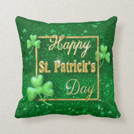 Cojín Decorativo Shamrock del Día de San Patricio