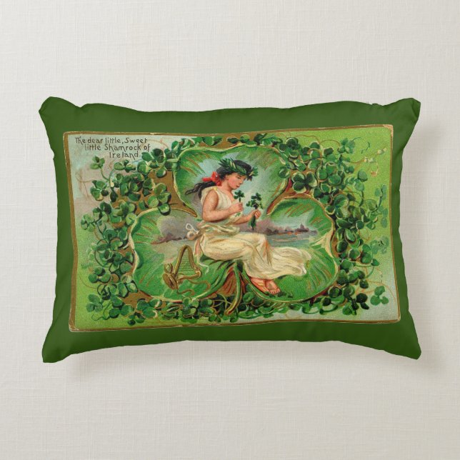 Cojín Decorativo Shamrock Of Ireland Accent Pillow (Anverso)